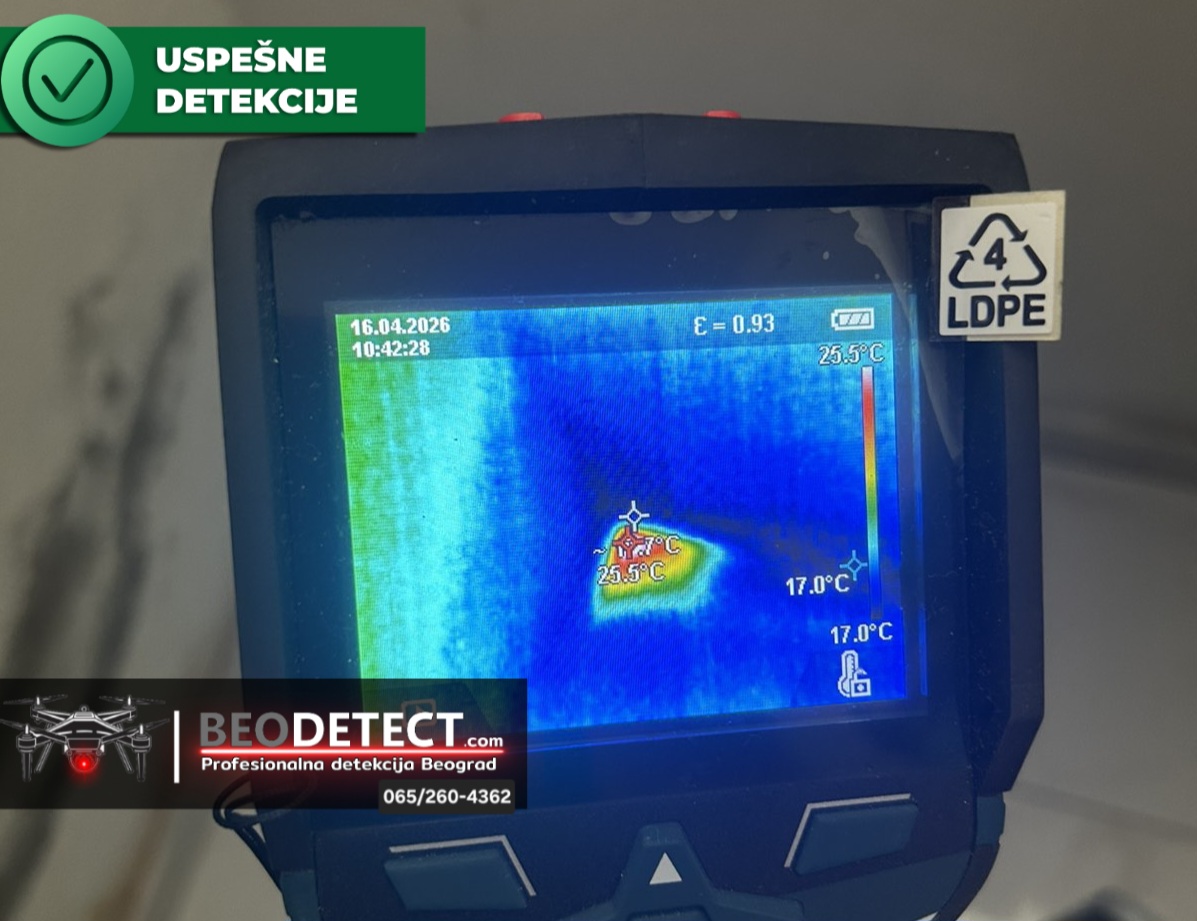 Uspesna detekcija natapanja svih okolnih zidova oko kupatila - Kuca na Kosmaju -&hellip;