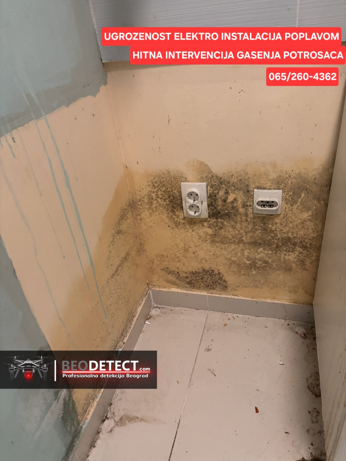 beodetect detekcija curenja beograd prijavljen problem natapanje zida oko kuhinje ugrozene elektro instalacije u stanu Beograd Novi Beograd Vozdvovac Cukarica Savski Venac Zvezdara Stari Grad Palilula Zemun