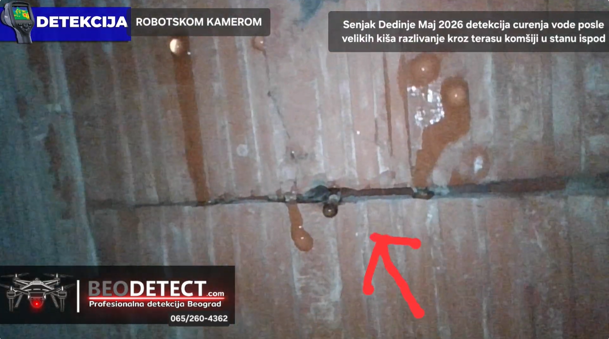 (Dedinje - Banjica Maj 2026) Detekcija od 220e uspesno otkrila uzrok curenja terase…