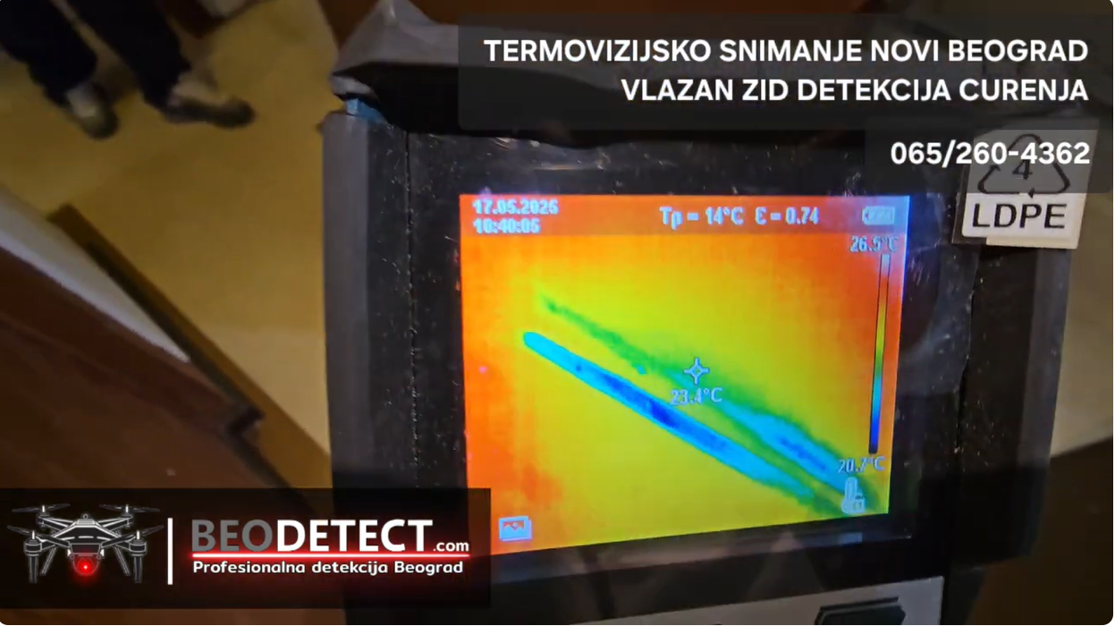 Otkriveno curenje vode A Blok - Novi Beograd - Omladinskih brigada Jurija Gagarina
