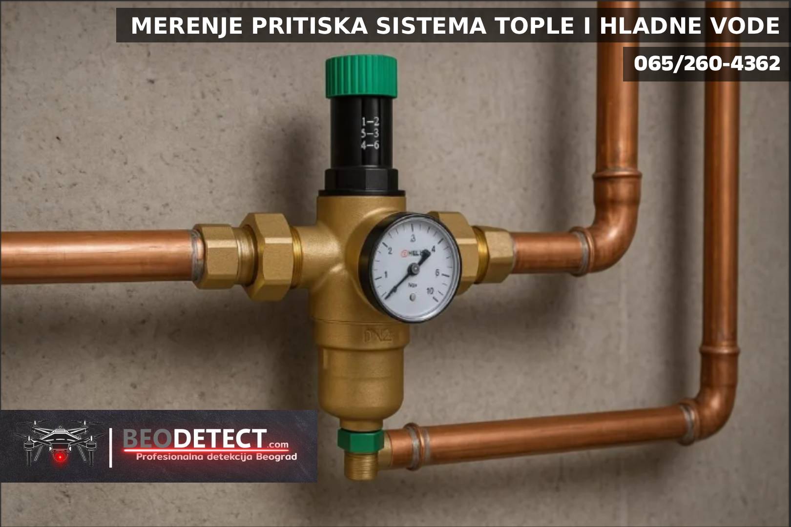 Merenje pritiska sistema tople i hladne vode parnog grejanja - Ispitivanje sistema