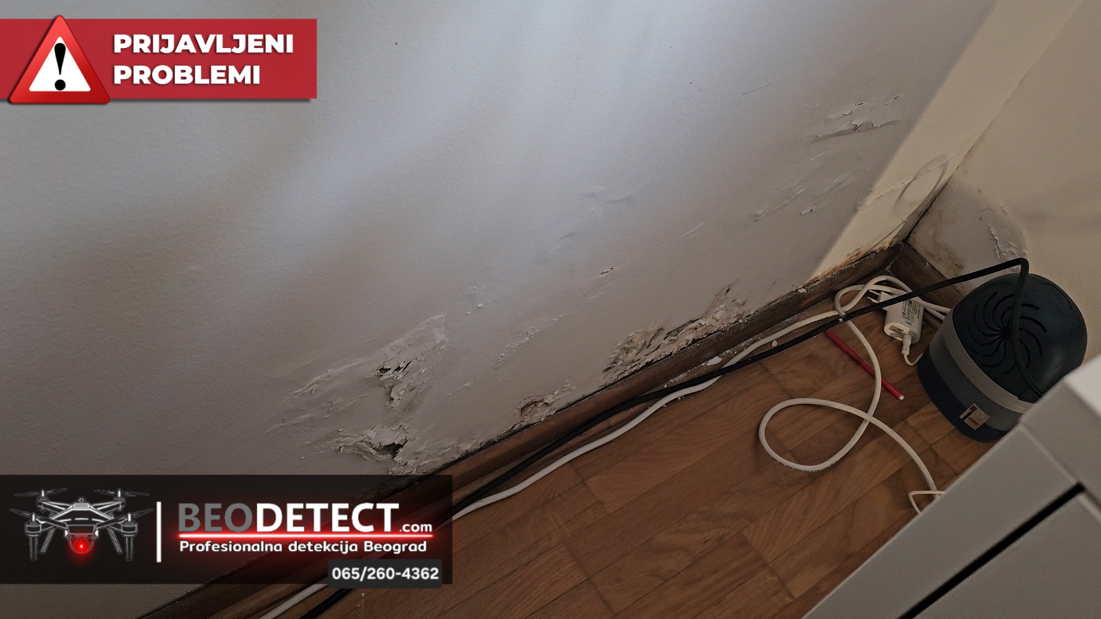 Prijavljen problem - Zvezdara - Vlaga u spoljnom zidu zgrade - Dimitrija Tucovica&hellip;