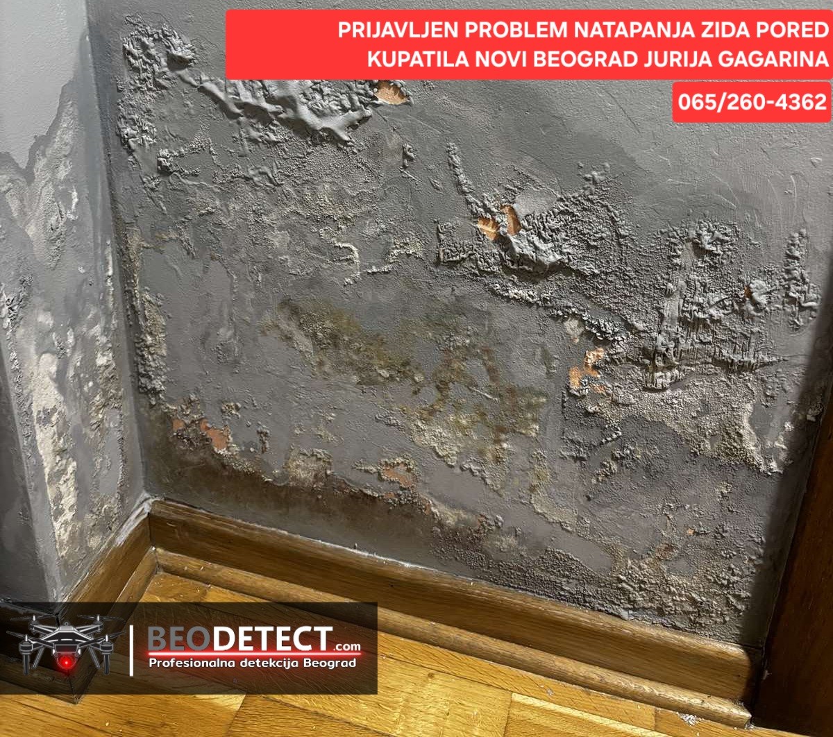 Prijavljen problem - Malo curenje vode u stanu na Novom Beogradu - Jurija Gagarina&hellip;