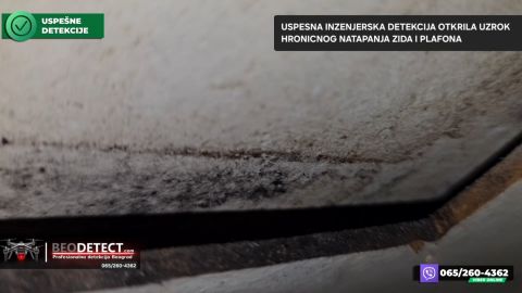 Merač vlage – zatecena vlaga budj Vizuelna inspekcija utvrdila ogromne fleke oko plocastih ma…, Zvezdara