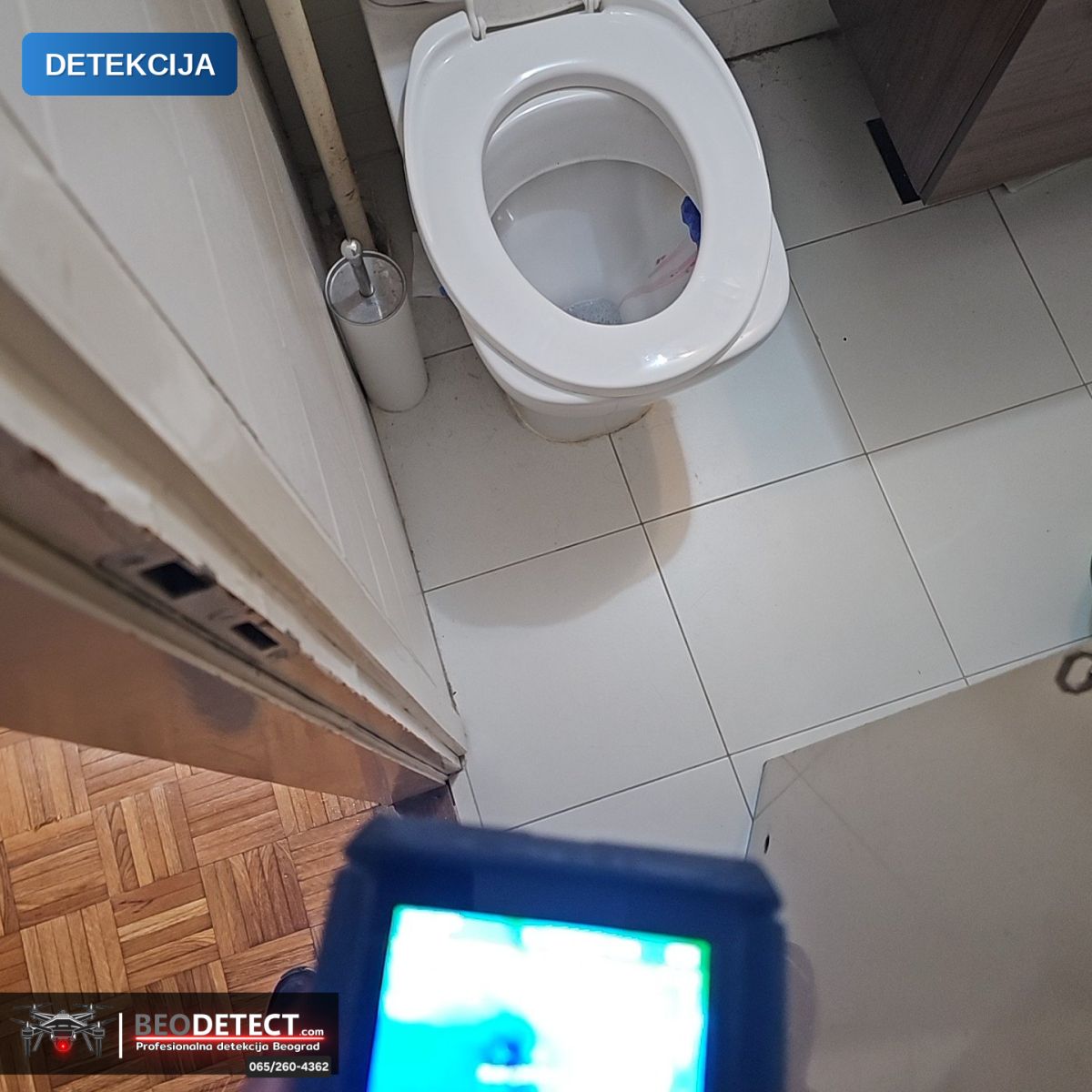 Curenje vode u zidu Rakovica – Metoda Termovizija + Senzor + Endoskop | BeoDetect — Rakovica, Beograd