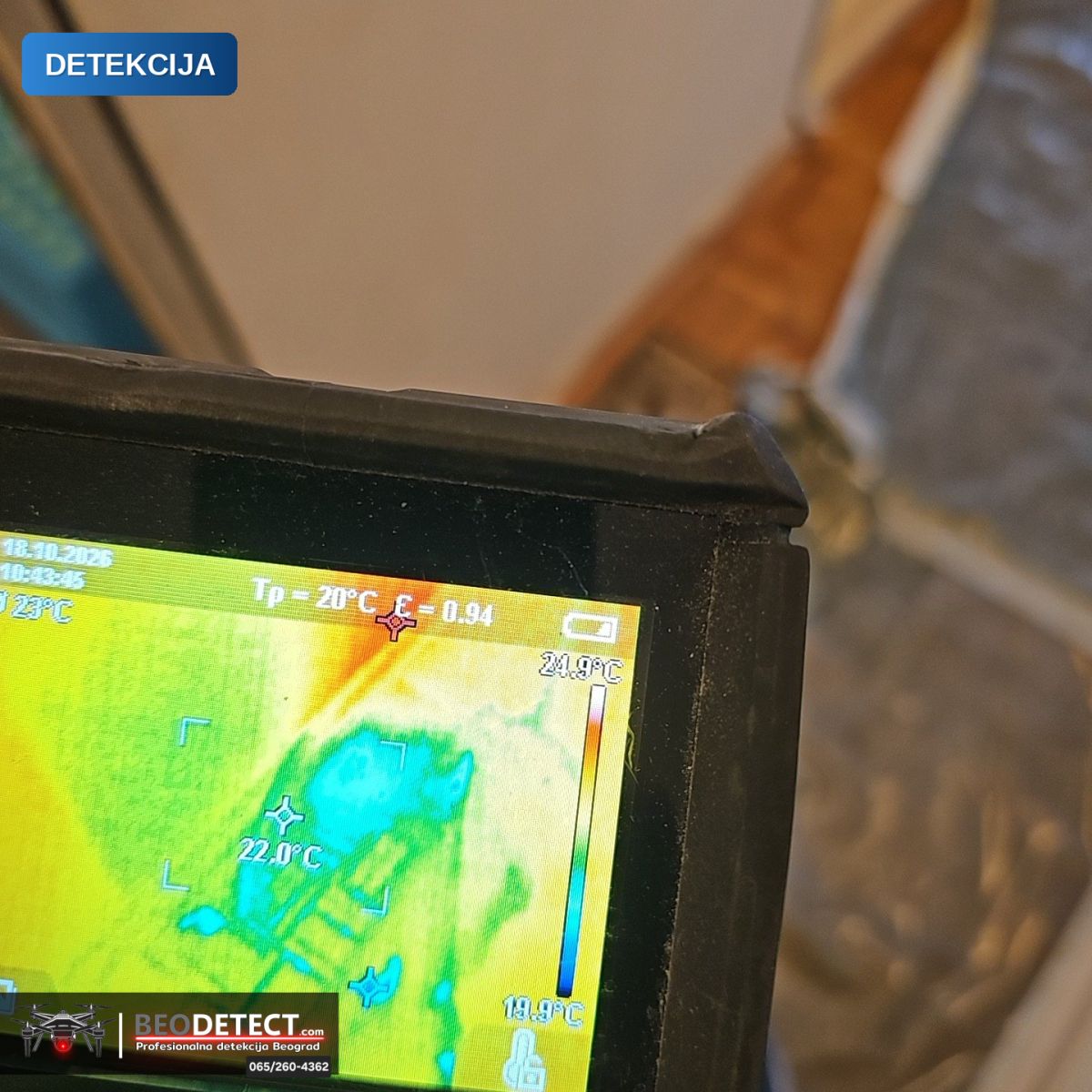Detekcija curenja vode Novi Beograd – Termovizijsko snimanje | BeoDetect — Novi Beograd, Beograd