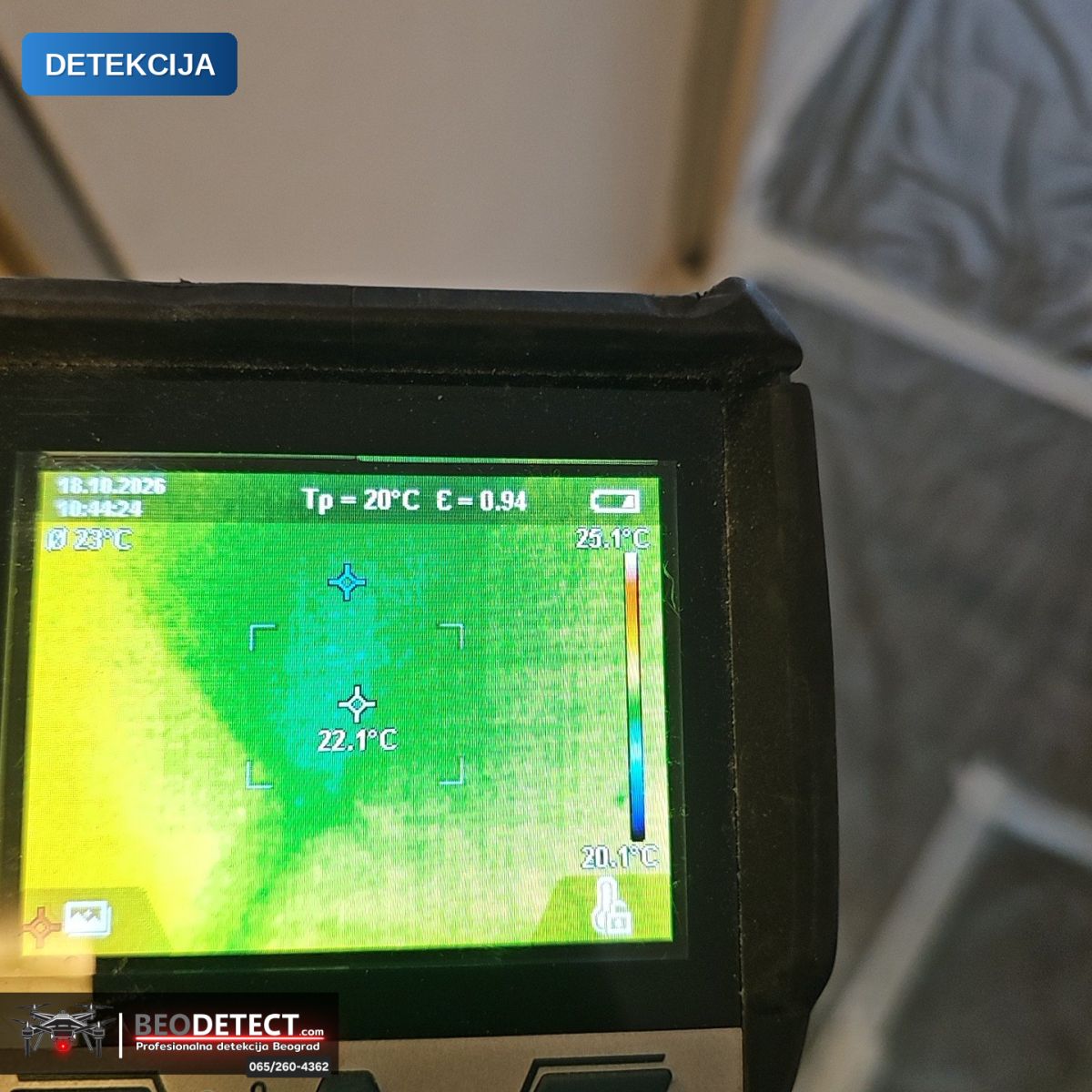 Detekcija curenja vode Novi Beograd – Termovizijsko snimanje | BeoDetect — Novi Beograd, Beograd