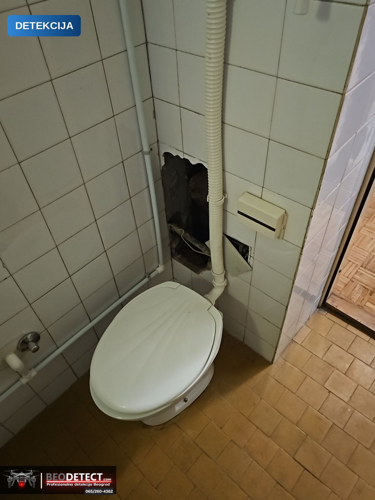 Detekcija kvara na vodovodnoj instalaciji Rakovica – Metoda Termovizija + Senzor + Endoskop | BeoDetect — Rakovica, Beograd