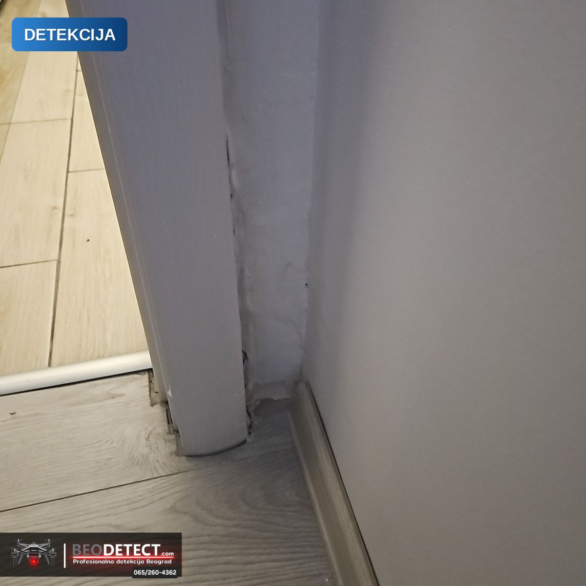 Detekcija kvara na vodovodnoj instalaciji Skojevsko naselje, Rakovica – Metoda Termovizija + Senzor + Endoskop | BeoDetect — Skojevsko naselje, Rakovica