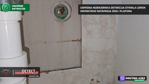 Merač vlage – zatecena vlaga budj Vizuelna inspekcija utvrdila ogromne fleke oko plocastih ma…, Zvezdara 2 — Zvezdara, Beograd