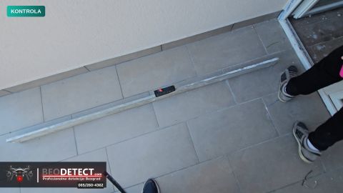 Merenje nivelacije laserskim nivelatorom – TERASA - Primarni problem nivelacije terase - Uraditi testove natapanja radi ut…,… — Veliko Gradiste