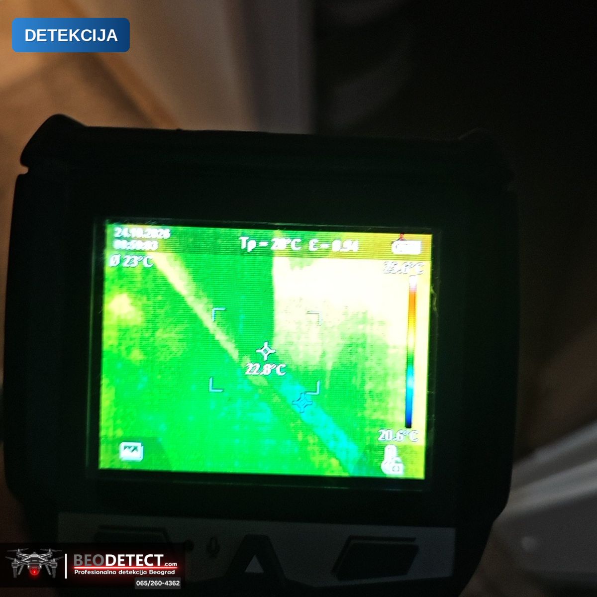 Metoda Termovizija + Senzor + Endoskop: detekcija curenja vode, Rakovica – home solutions Belgrade — Rakovica, Beograd