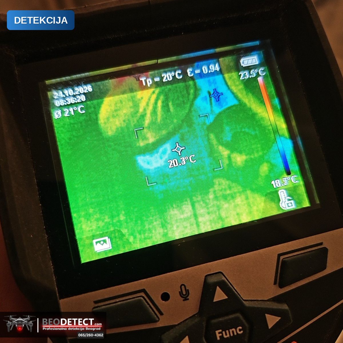 Metoda Termovizija + Senzor + Endoskop: detekcija kvara na vodovodnoj instalaciji, Rakovica – home solutions Beograd — Rakovica, Beograd