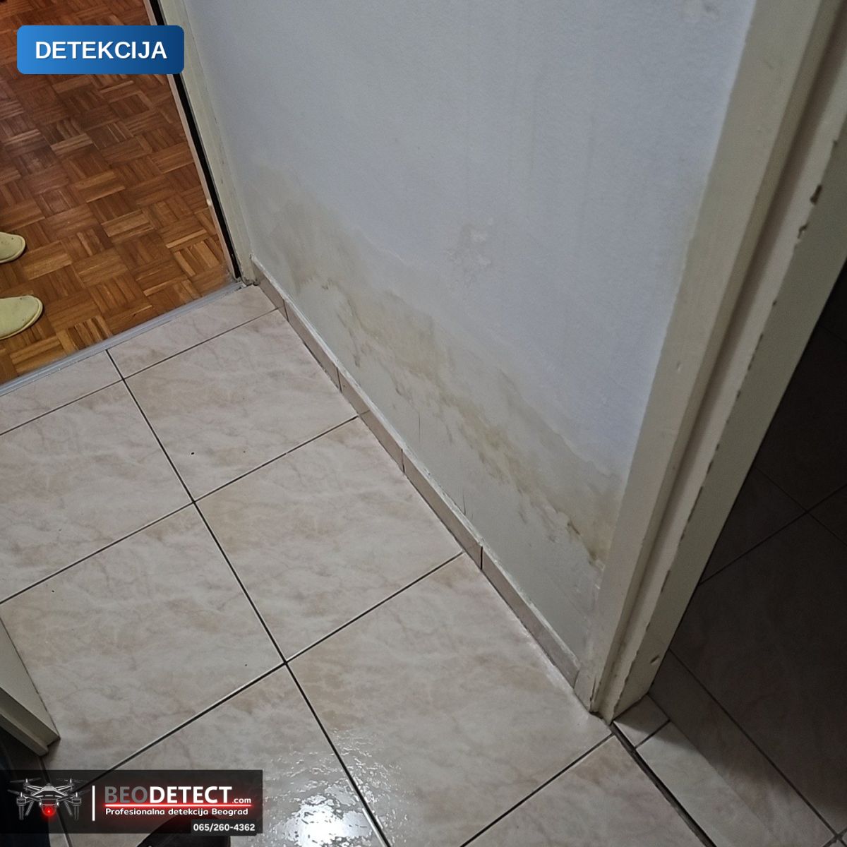 Metoda Termovizija + Senzor + Endoskop: pronalaženje curenja vode bez rušenja, Rakovica – majstori za stan Beograd — Rakovica, Beograd