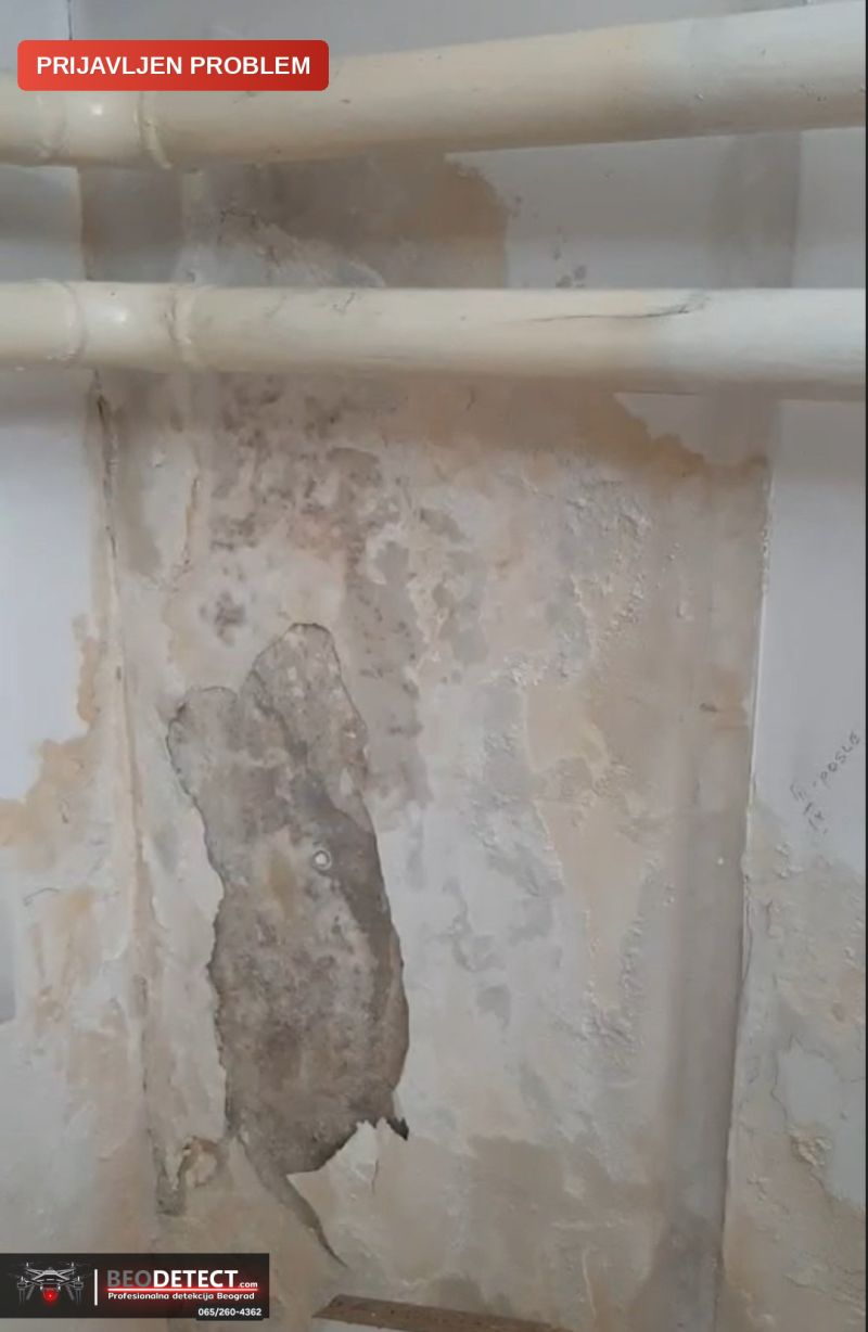 Prijavljen problem – dobar dan, pojavila nam se fleka na zidu izmedju kupatila i sobe i na…, Beograd 2 — Obilicev Venac, Stari Grad