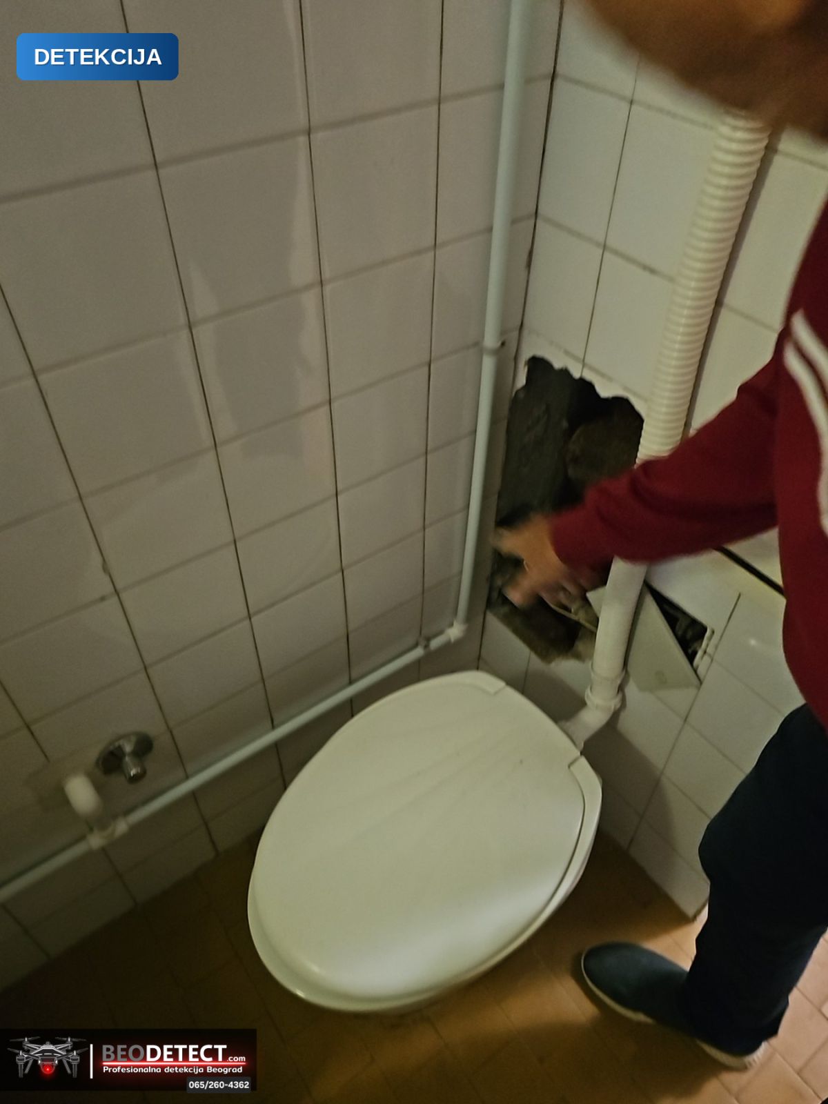 Pronalaženje curenja vode bez rušenja Rakovica – Metoda Termovizija + Senzor + Endoskop | BeoDetect — Rakovica, Beograd