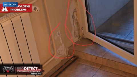 Termovizijsko snimanje – vizuelnom inspekcijom terase utvrđen zazor između pločica na samoj terasi uz sa…, Stari G… 2 — Stari Grad, Beograd