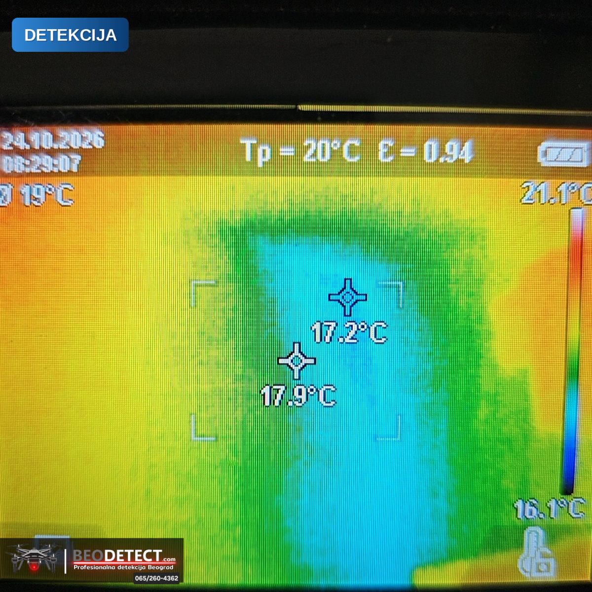 Vodoinstalater Beograd Rakovica – Metoda Termovizija + Senzor + Endoskop | BeoDetect — Rakovica, Beograd