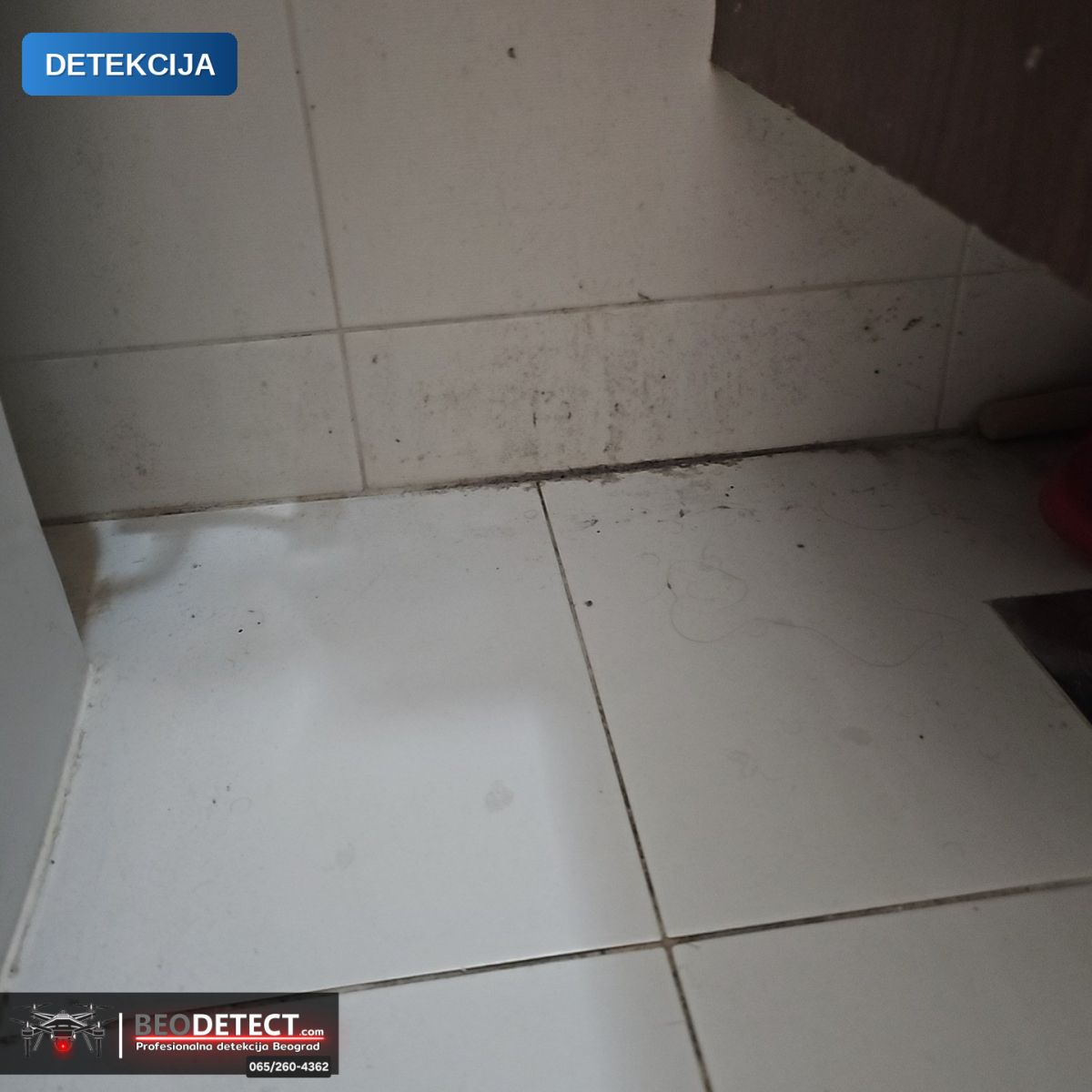 Zatečeno stanje – curenje vode u zidu (Rakovica) | BeoDetect inženjerska dijagnostika — Rakovica, Beograd